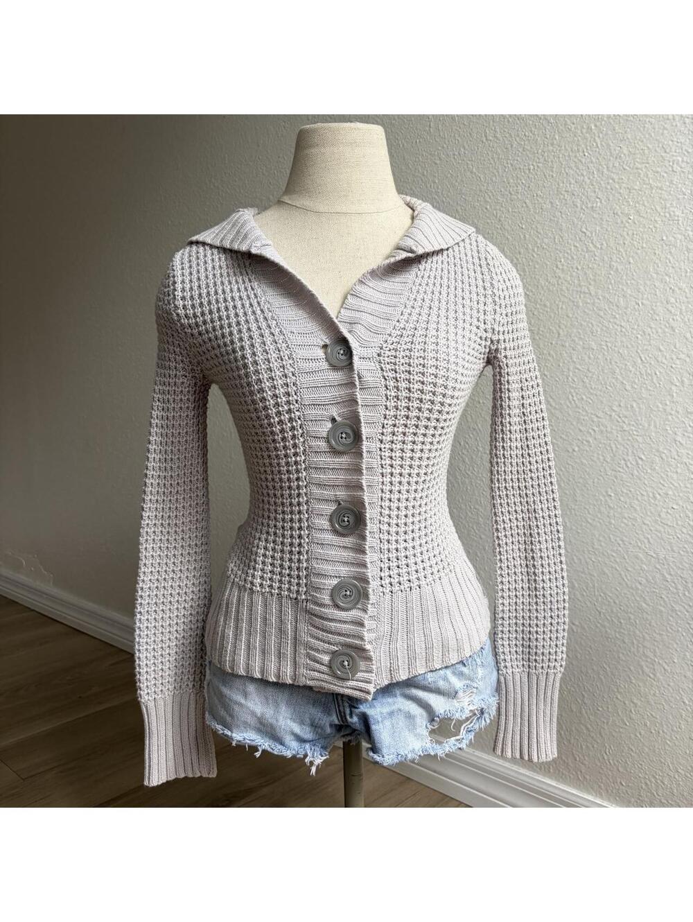 Y2K PREPPY HOODED CARDIGAN